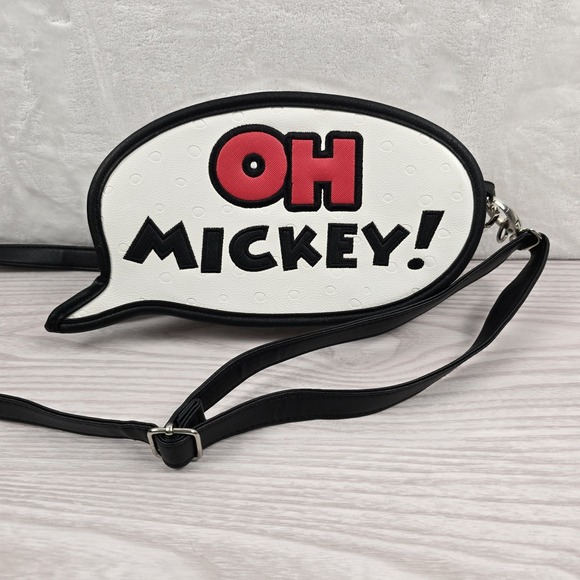 Oh My! Disney Store Crossbody Purse Bag Mickey Mouse Chat Bubble Pop Art Style - Picture 1 of 6